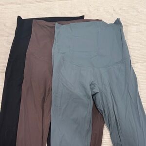Maternity Leggings - Black, Brown, Green